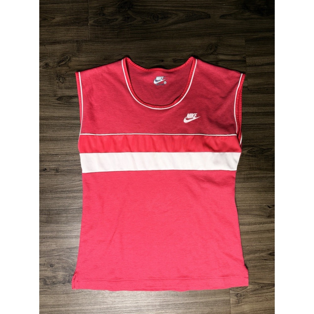 VINTAGE 1970s / 1980s NIKE "ORANGE TAG" ERA SLEEVELESS TOP MADE IN USA